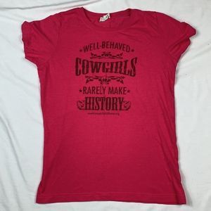 Pink Cowgirl shirt country music Hall of fame L